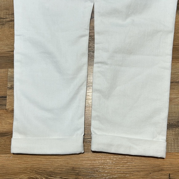 DENIZEN BY LEVIS WOMENS MIDRISE BOYFRIEND JEANS ANKLE WHITE DISTRESSED Sz 11 W30 - Picture 9 of 12